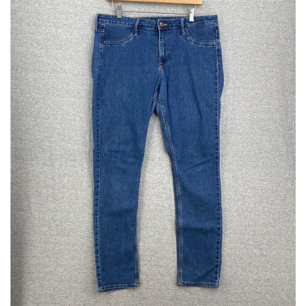 H&M Jeans Womens 34 Skinny Ankle &Denim Mid Rise Medium Wash Stretch Casual